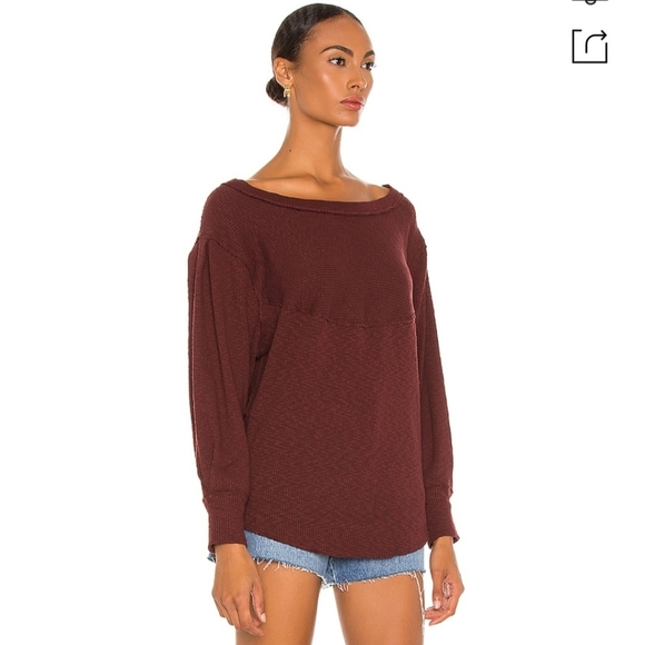 Free People Og Thermal Pullover Nwt 